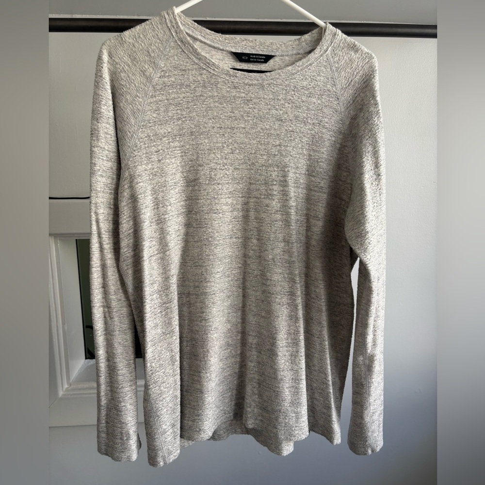 Wings + Horns Light Gray Crewneck Sweater